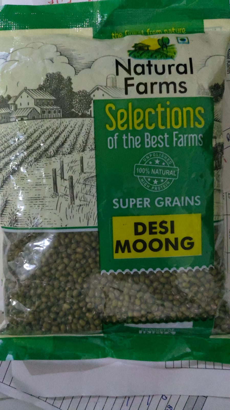 Natural Farm Desi Moong Green