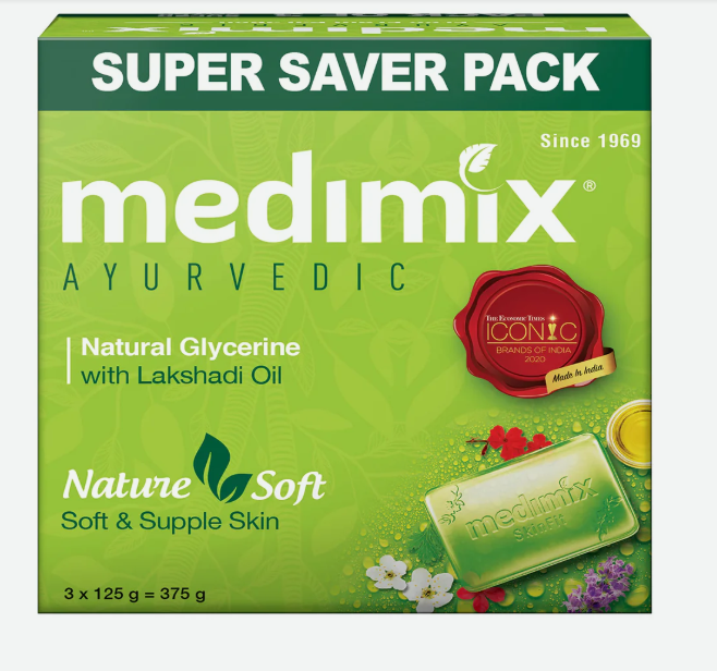 Medimix Ayurvedic Natural Glycerine Soap 3 x 125 g