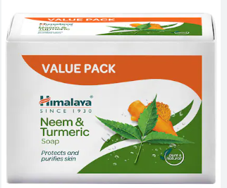 Himalaya Neem And Turmeric Soap 125gm  (Buy 4 Get 1 Free)