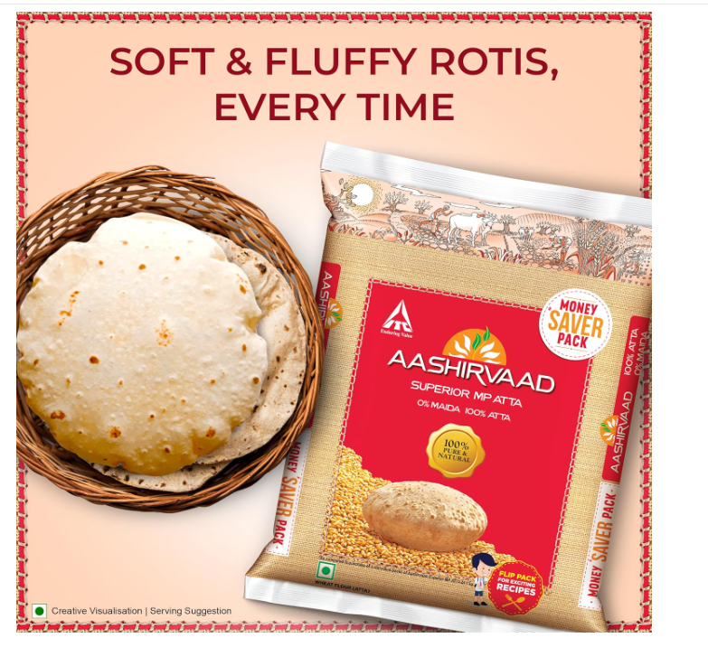 Aashirvaad Superior MP Atta, 5kg Pack