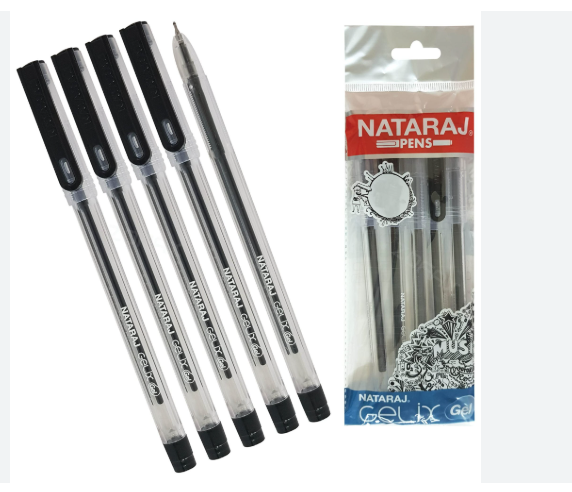 NATRAJ GELIX BLACK PEN