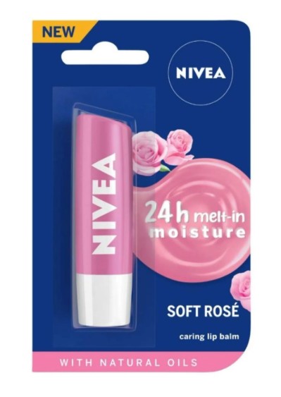 NIVEA LIP CARE ROSE 4.8GM