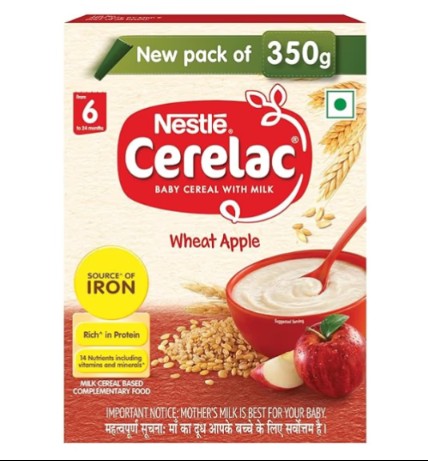 CERELAC WHEAT APPLE 350 GM
