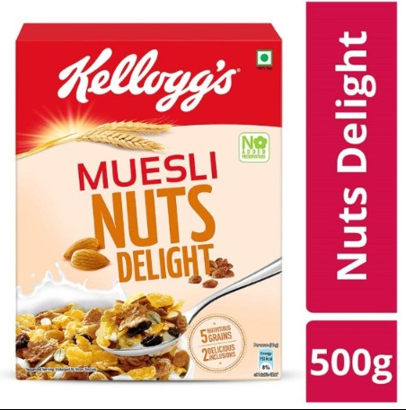 KELLOGGS MUESLI NUT N DELIGHT 500 GM