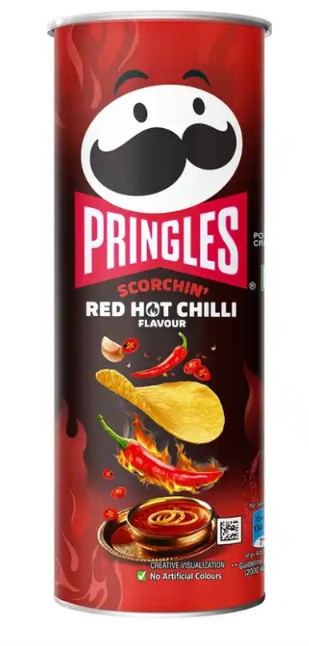 PRINGLES RED HOT CHILLI 102 GM
