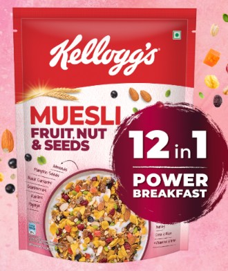KELLOGGS MUESLI FRUIT N NUT 72 GM.