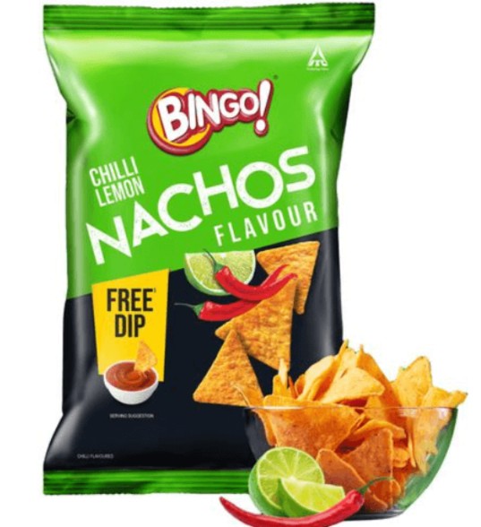 BINGO CHILLI NACHOS 44.8 GM