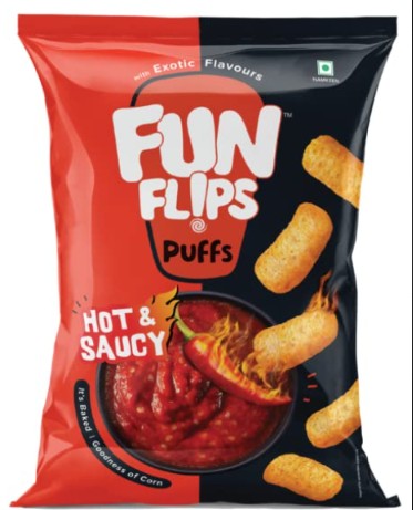 FUN FLIPS HOT& SAUCY 72 GM
