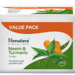 Himalaya Neem And Turmeric Soap 125gm  (Buy 4 Get 1 Free)